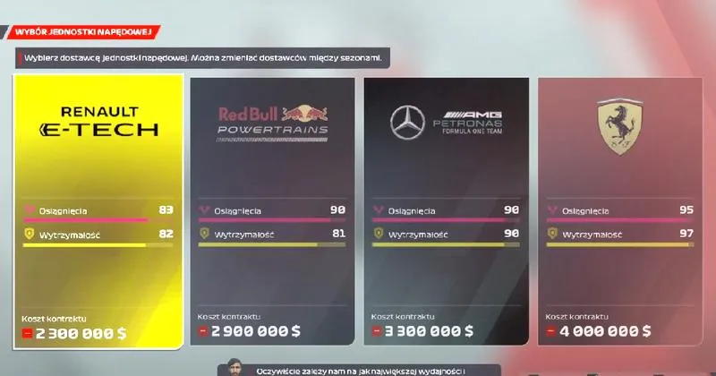 Silniki w F1