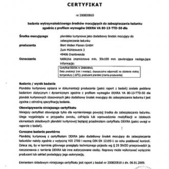 Zabezpieczenie ładunku w transporcie